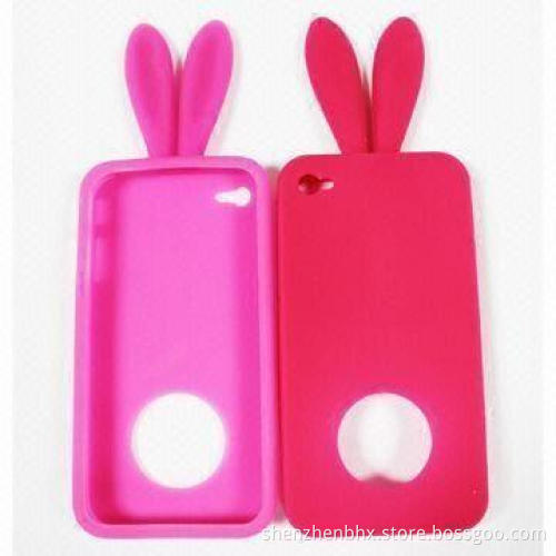 Silicone Cases for iPhone 4G/4S, Available in Various Colors Pattern, OEM and ODM Orders Welcomed